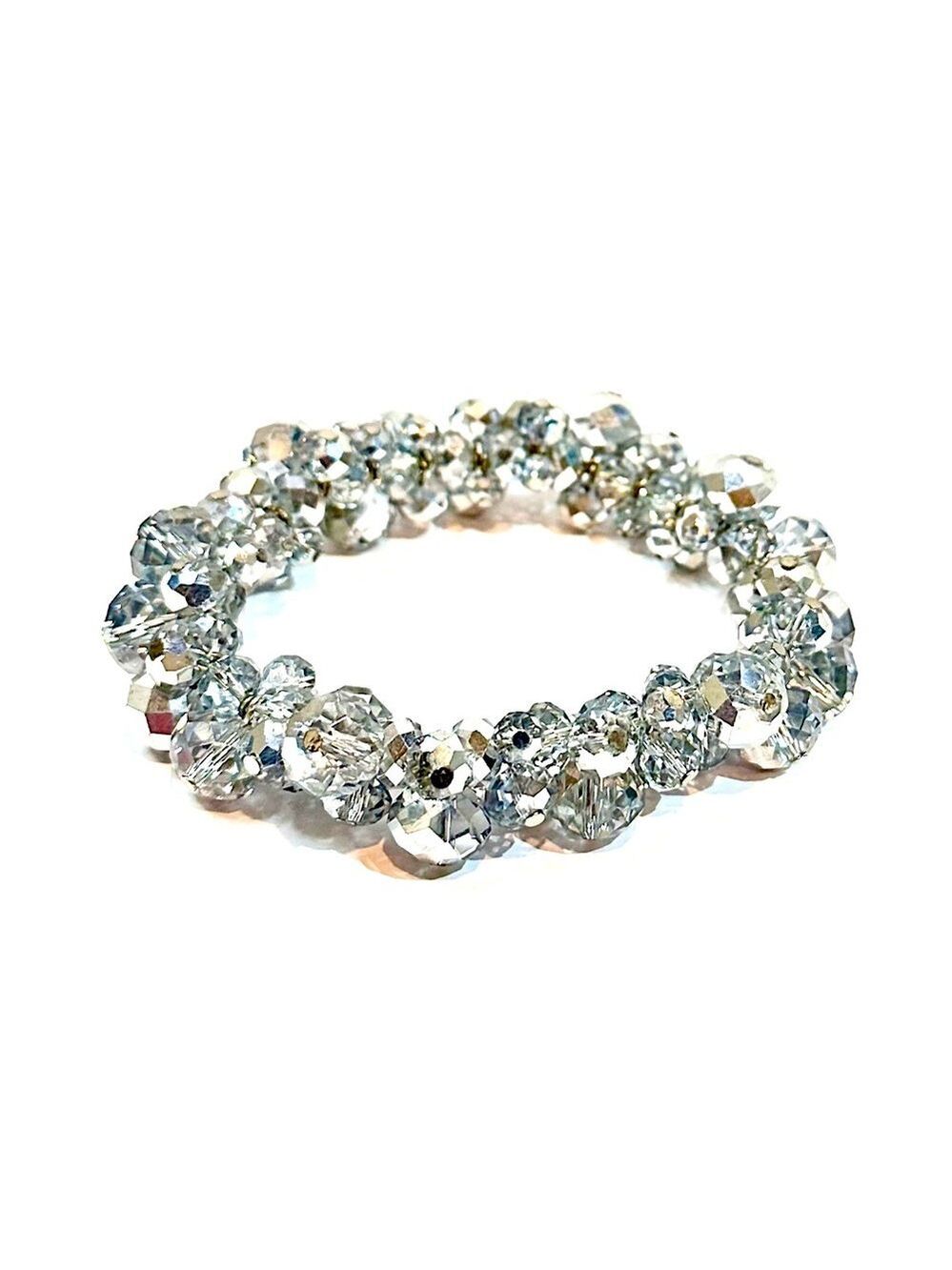 WHITE HOUSE BLACK MARKET Crystal Bauble Elastic Bracelet 💎NEW!💎 - Picture 5 of 7